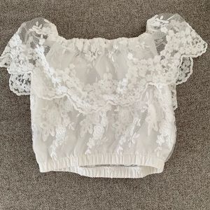 Beautiful white top for sale !